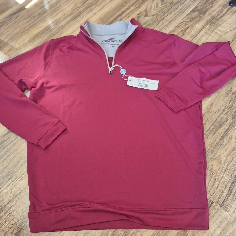 NWT Genteal Performance Mens Quarter Zip Size M